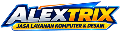Logo ALEXTRIX — Jasa Layanan Komputer & Desain