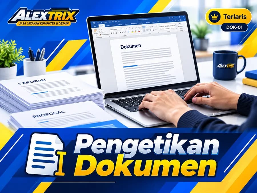 Pengetikan Word A4/Folio — Spasi 1,5